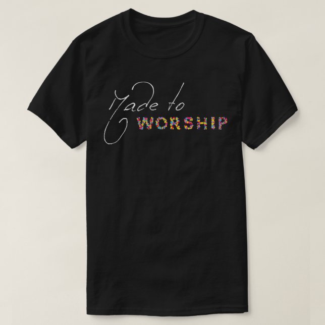 Worship Jesus God Praise Pray Church Gift T-Shirt (Design Front)