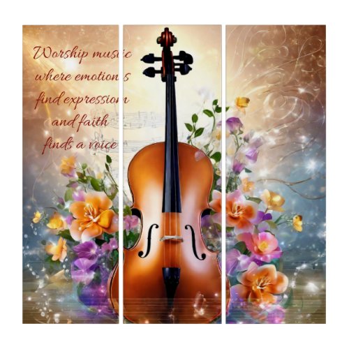 Worship Music Where Emotions Find Expression Cello Triptych