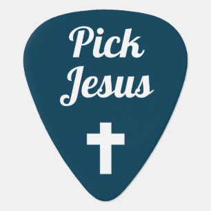 Worship Musician Guitarist Pick Jesus Gift