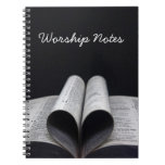 Worship Notes Spiral Notebook at Zazzle