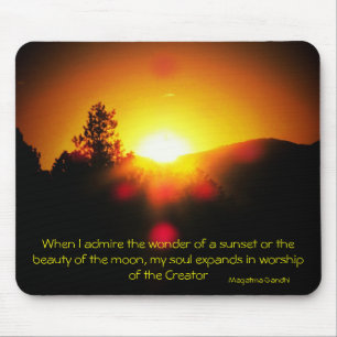 Worship of the Creator..Gahndi Mouse Pad