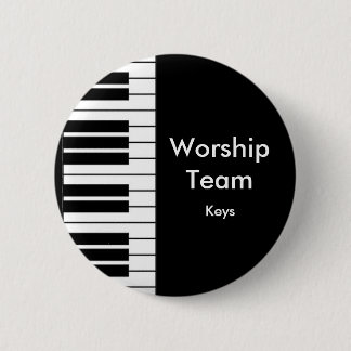 Worship Team, Keys badge Pinback Button