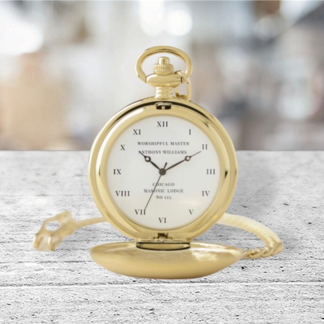 Worshipful Master Freemason Masonic Lodge Pocket Watch (Creator Uploaded)
