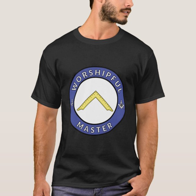 Worshipful Master Mason Lodge Masonic Officer Gave T-Shirt (Front)