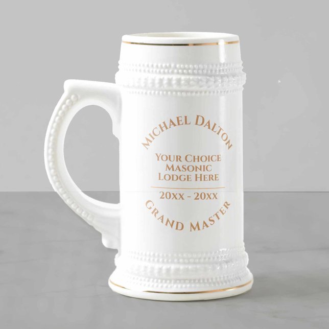 Worshipful Master Masonic Beer Stein (Creator Uploaded)