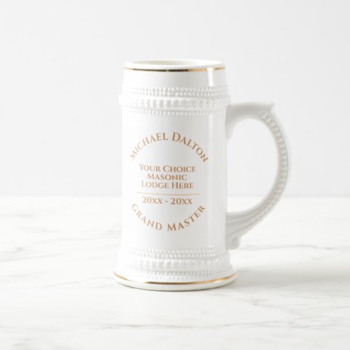 Worshipful Master Masonic Beer Stein