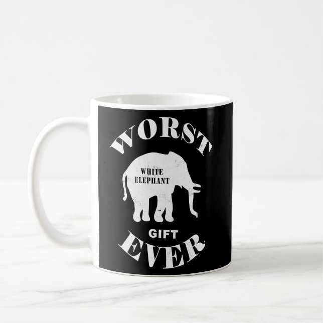 Worst Best Literal White Elephant  Ever  Cute Part Coffee Mug (Left)