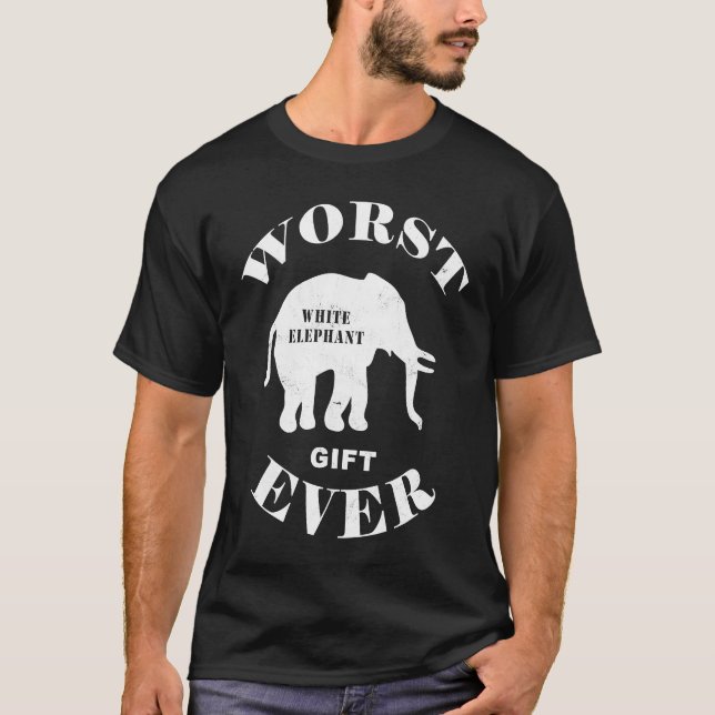 Worst Best Literal White Elephant  Ever  Cute Part T-Shirt (Front)