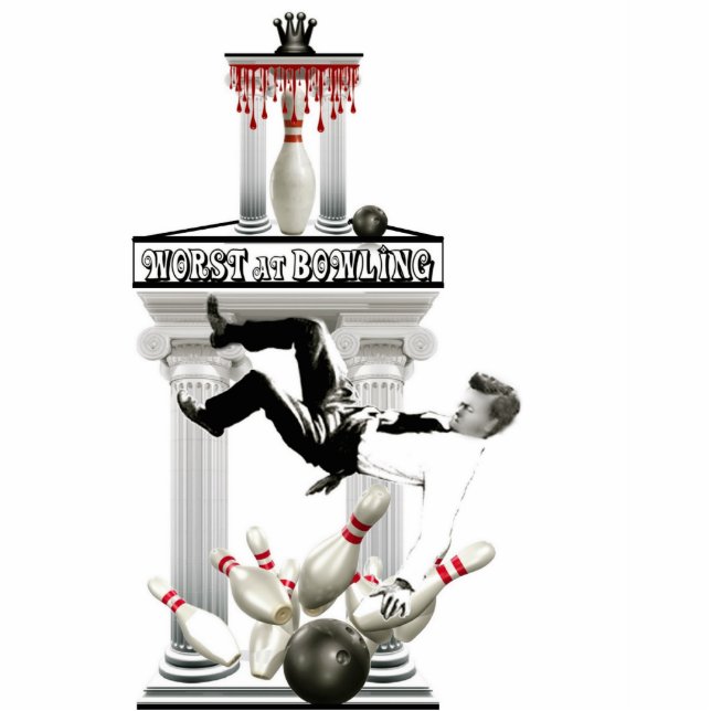 Worst Bowling Trophy Cutout (Front)