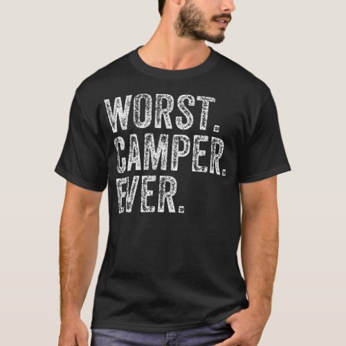 Worst Camper Funny Camping Outdoor Tank
