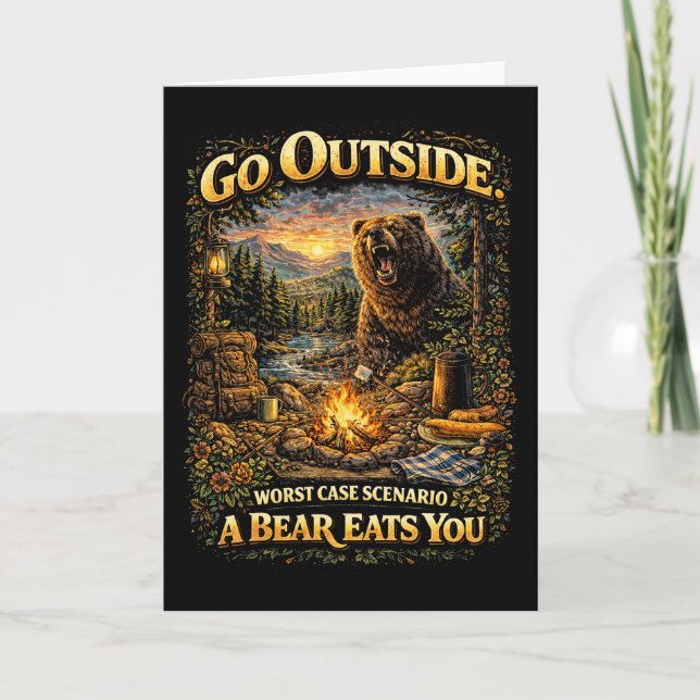 Worst Case Wilderness Holiday Card (Front)