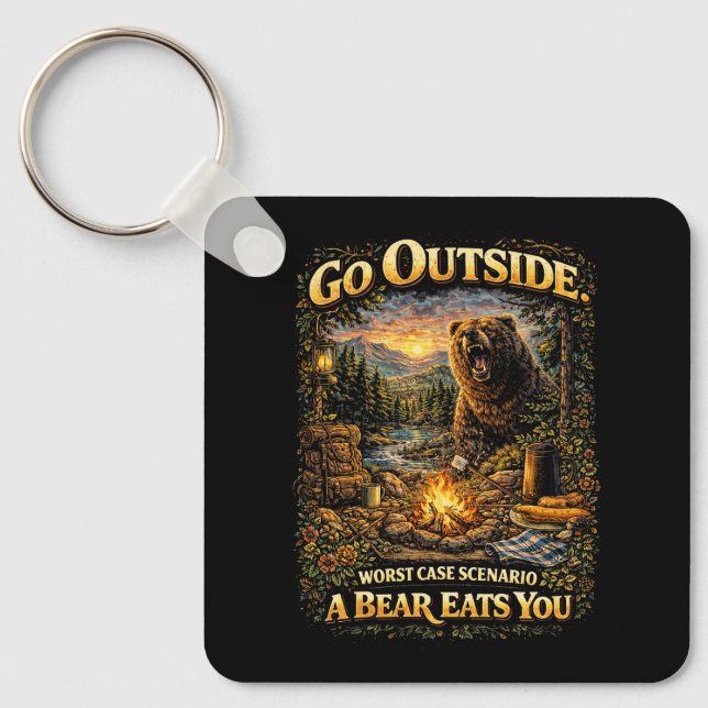 Worst Case Wilderness Keychain (Front)