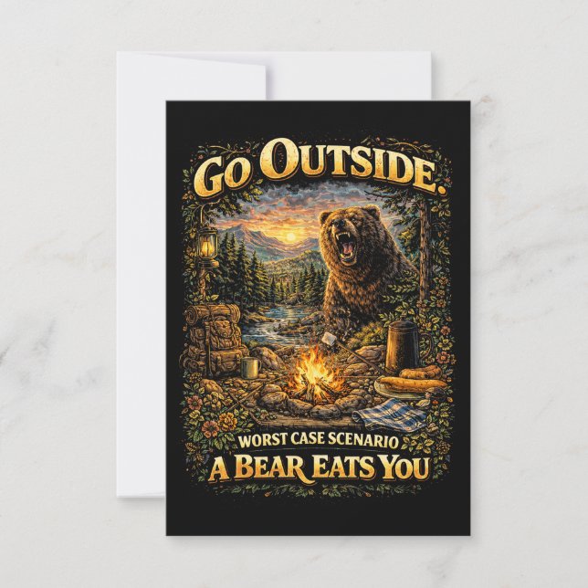 Worst Case Wilderness Thank You Card (Front)