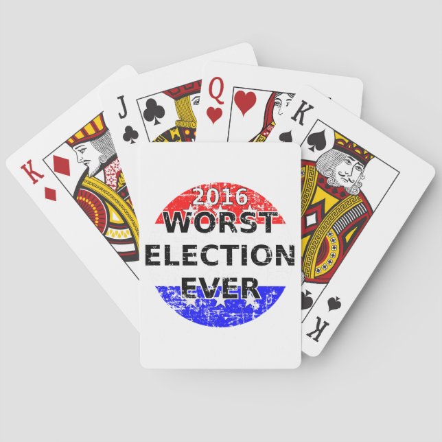 Worst Election Ever Poker Cards (Back)