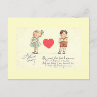 Worst Flirt Valetine's Greeting Postcard