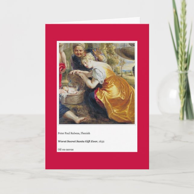 WORST SECRET SANTA GIFT EVER HOLIDAY CARD (Front)