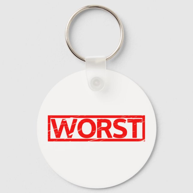 Worst Stamp Keychain (Front)