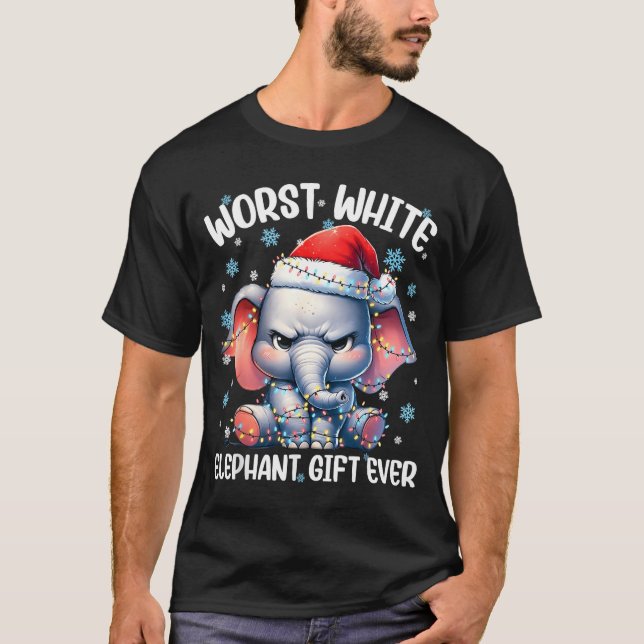 Worst White Elephant Ever Christmas Xmas Under 15  T-Shirt (Front)