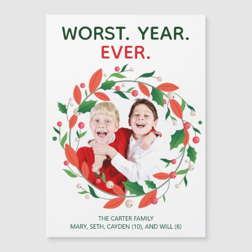 Worst Year Ever Funny Covid Christmas Holiday Card