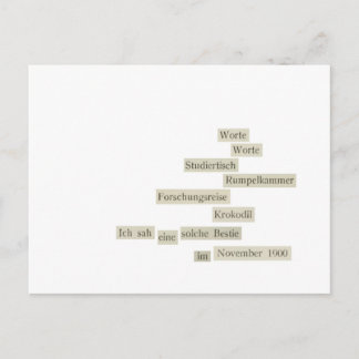 worte worte postcard