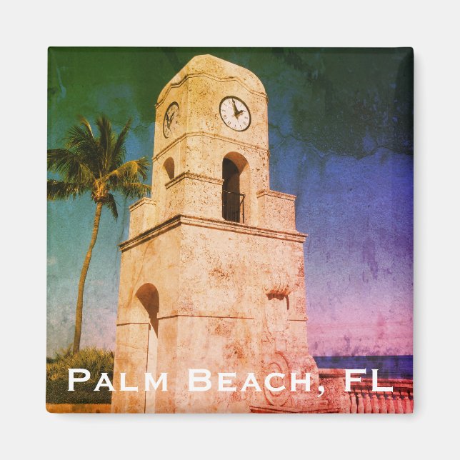 Worth Avenue Clock Tower - Palm Beach, FL Magnet (Front)