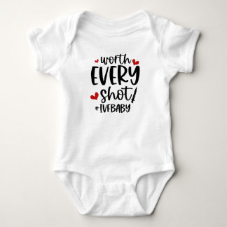 Worth Every Shot Cute IVF Baby  Bodysuit