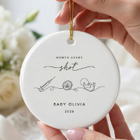 Worth Every Shot IVF Baby Ornament