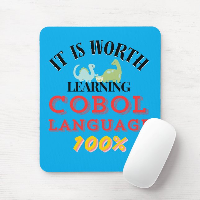 Worth Learning Cobol Programming Language Mouse Pad (With Mouse)