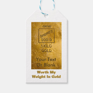 Worth My Weight In Gold Gift Tags