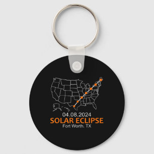 Worth Texas 2024 Total Solar Eclipse Keychain