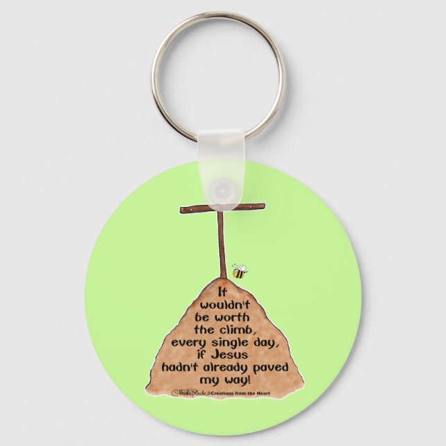 Worth the Climb Keychain (Front)