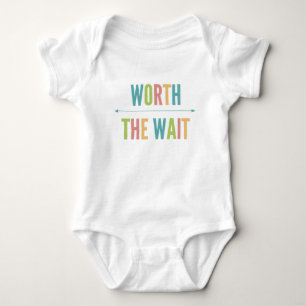 Worth the Wait - Adoption - Modern - New Baby Bodysuit