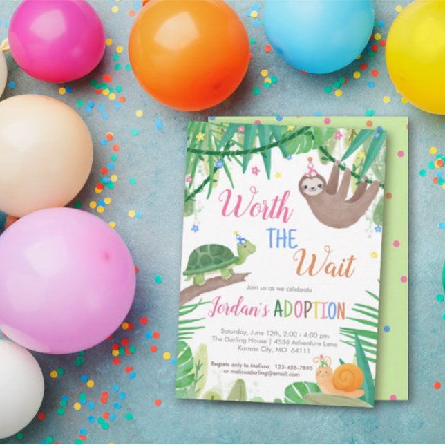 Worth the Wait Adoption Party Invitation  (Creator Uploaded)