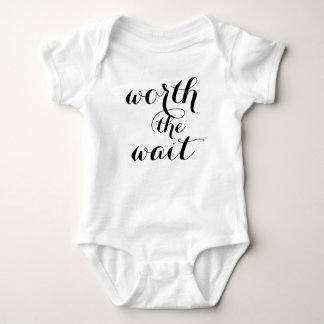 Worth The Wait Baby Funny Cute Baby Bodysuit