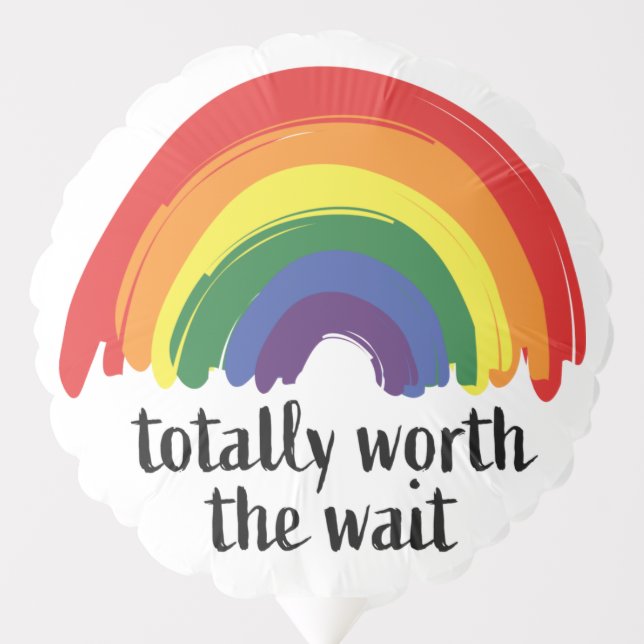 Worth the wait balloon (Front)