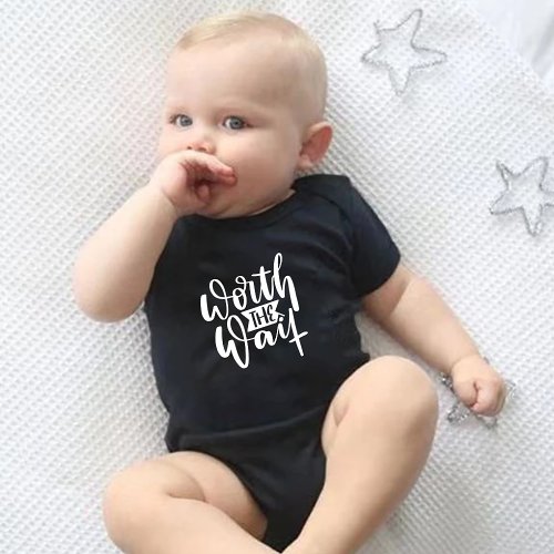 Worth The Wait Funny Baby Bodysuits One_Pieces