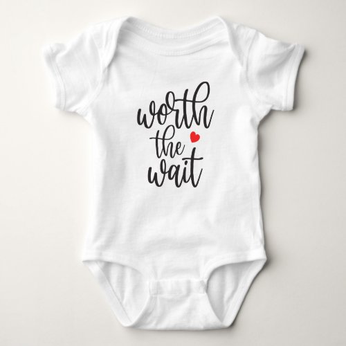 Worth The Wait IVF Baby Baby Bodysuit