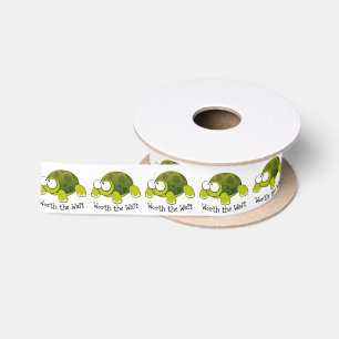 Worth The Wait Turtle Satin Ribbon