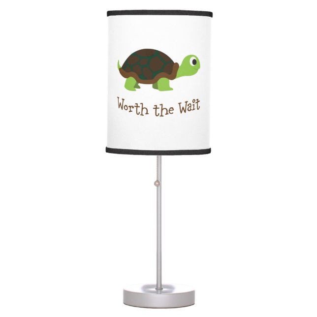 Worth The Wait Turtle Table Lamp (Front)