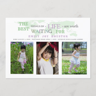 Worth Waiting For Adoption Photo Announcement