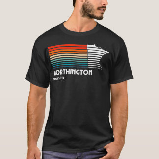 Worthington Minnesota Retro Vintage Style City T-Shirt