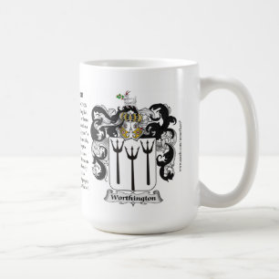 Worthington, the Origin, the Meaning and the Crest Coffee Mug