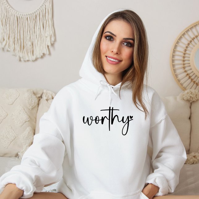Worthy Heart Religious Christian Hoodie (Creator Uploaded)