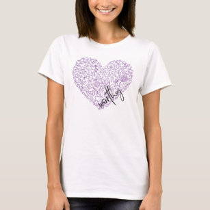 Worthy Heart T-shirt (purple)