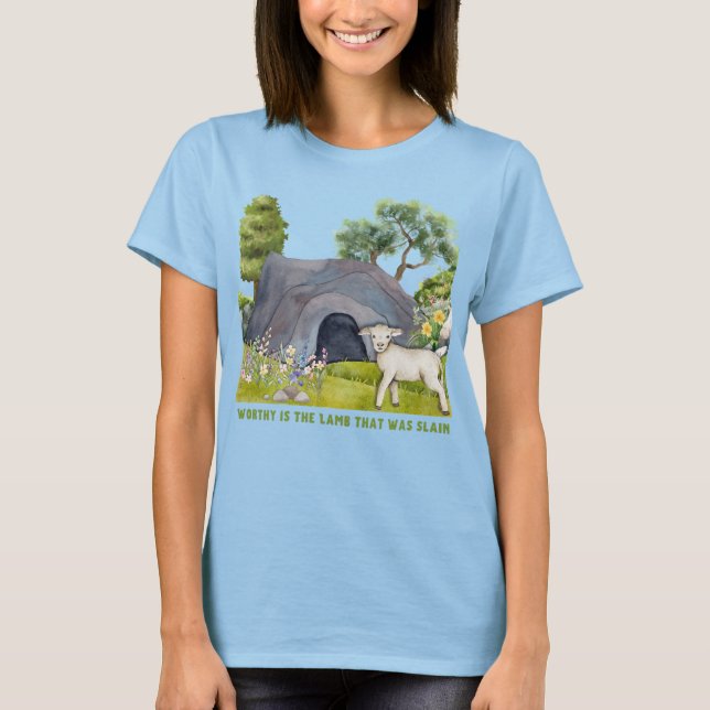 Worthy Is The Lamb T-Shirt (Front)