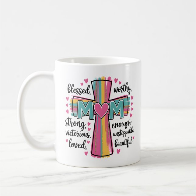 Worthy Loved Mom Mug | Faith Mother’s Day Gift (Left)
