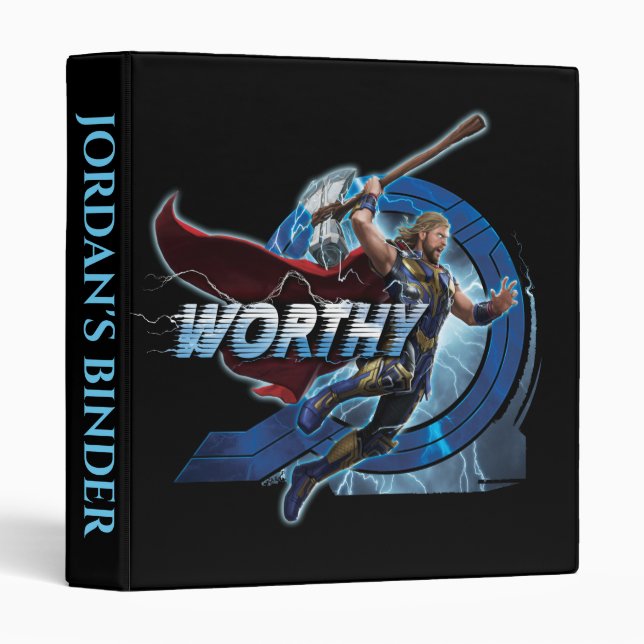 Worthy Thor Stormbreaker Rush Graphic 3 Ring Binder (Front/Spine)