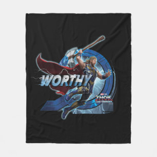 Worthy Thor Stormbreaker Rush Graphic Fleece Blanket