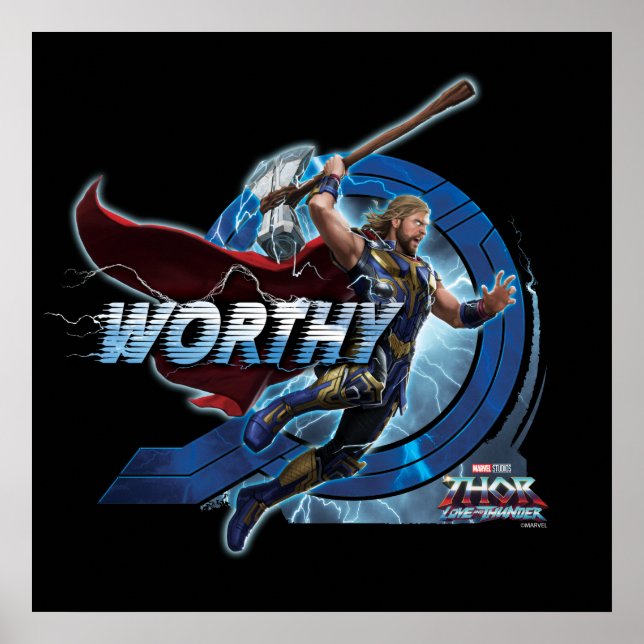 Worthy Thor Stormbreaker Rush Graphic Poster (Front)
