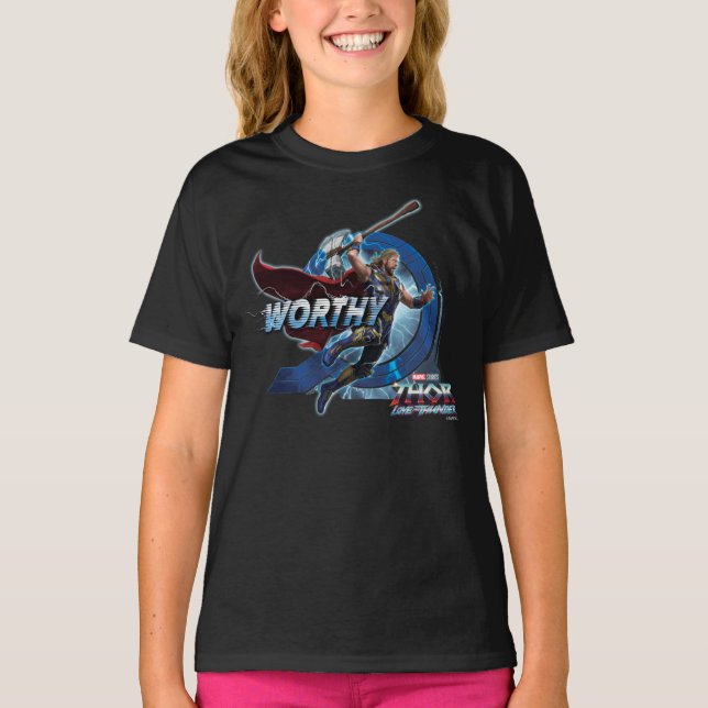 Worthy Thor Stormbreaker Rush Graphic T-Shirt (Front)